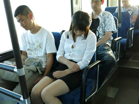 asian on bus sex